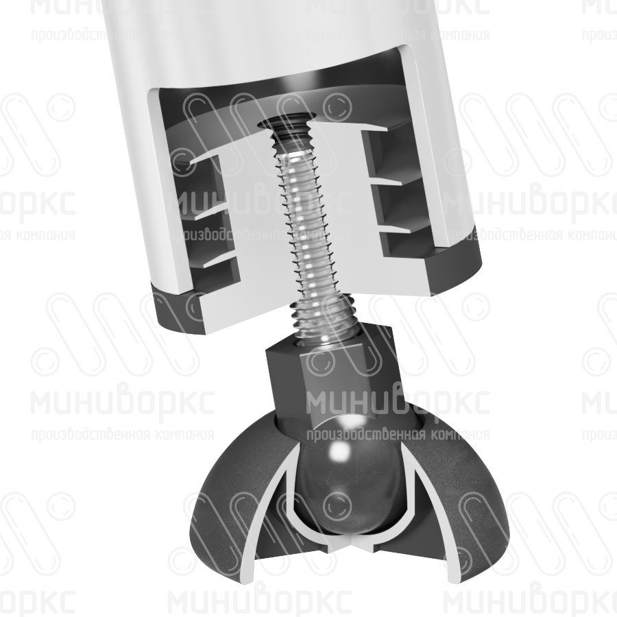 Опора резьбовая  m8x65 50 – 50М8-65ЧС | картинка 4