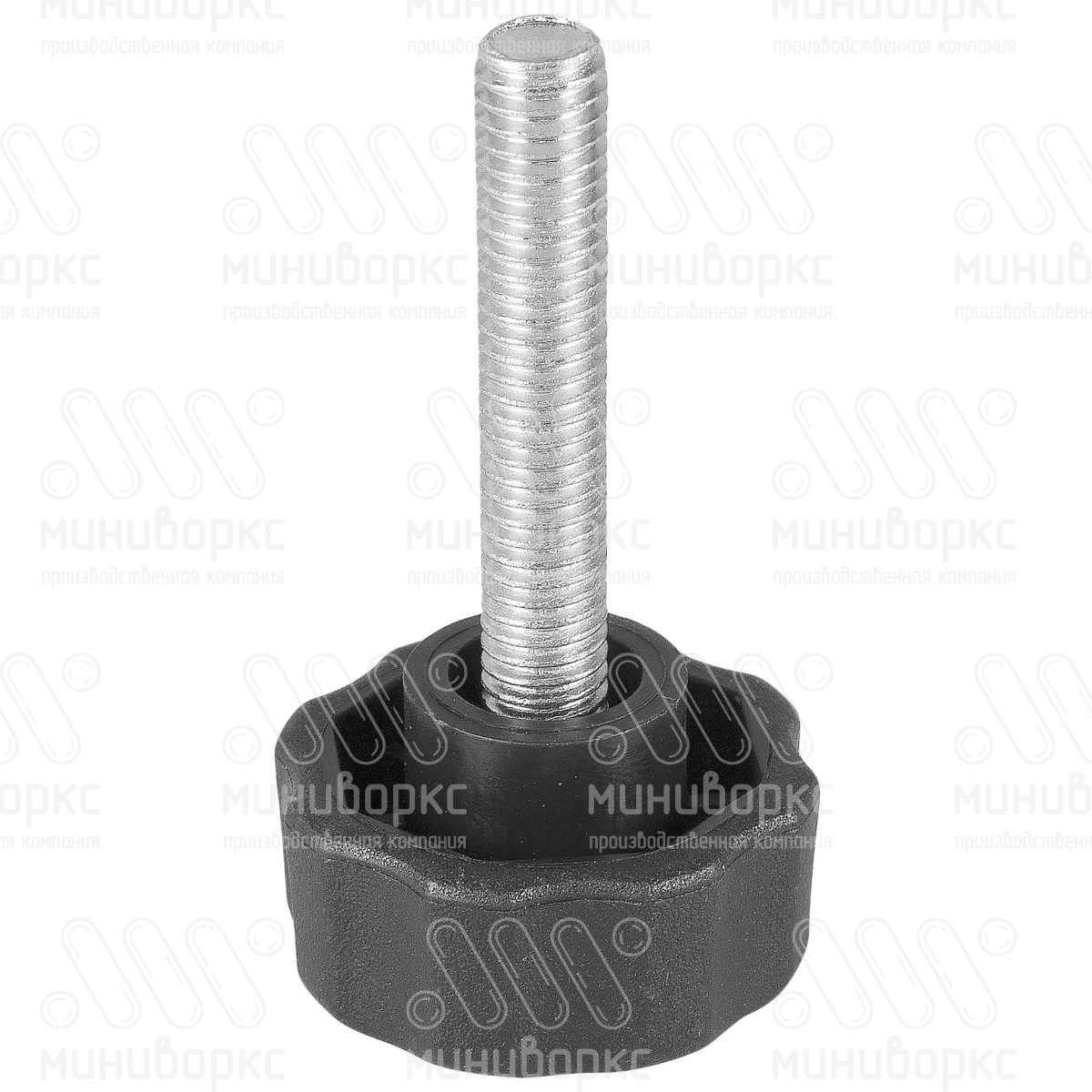 Фиксатор пластиковый с рукояткой m6x40 25 – Ф25М6-40ЧС | картинка 1