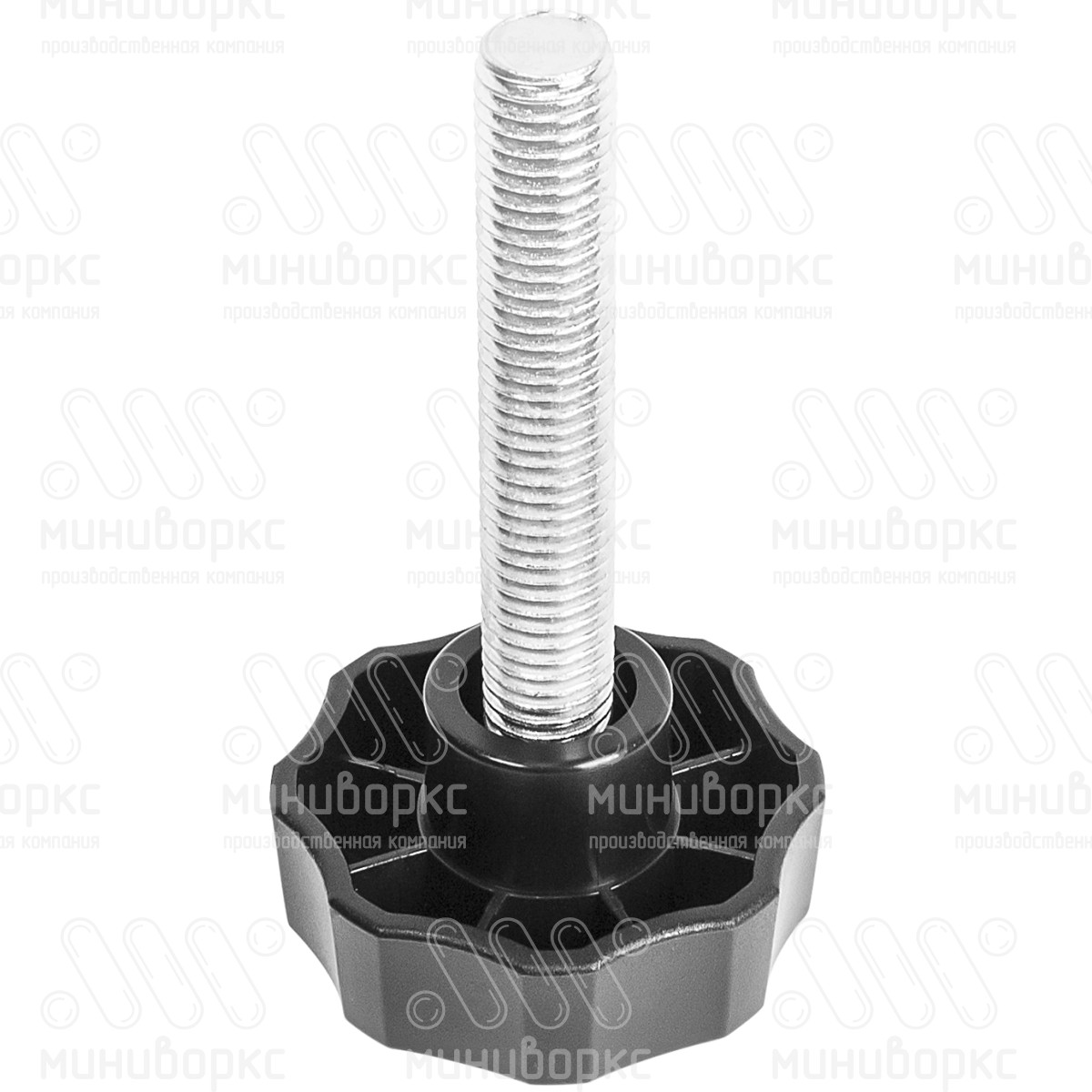 Фиксатор пластиковый с рукояткой m12x75 50 – Ф50М12-75ЧС | картинка 1