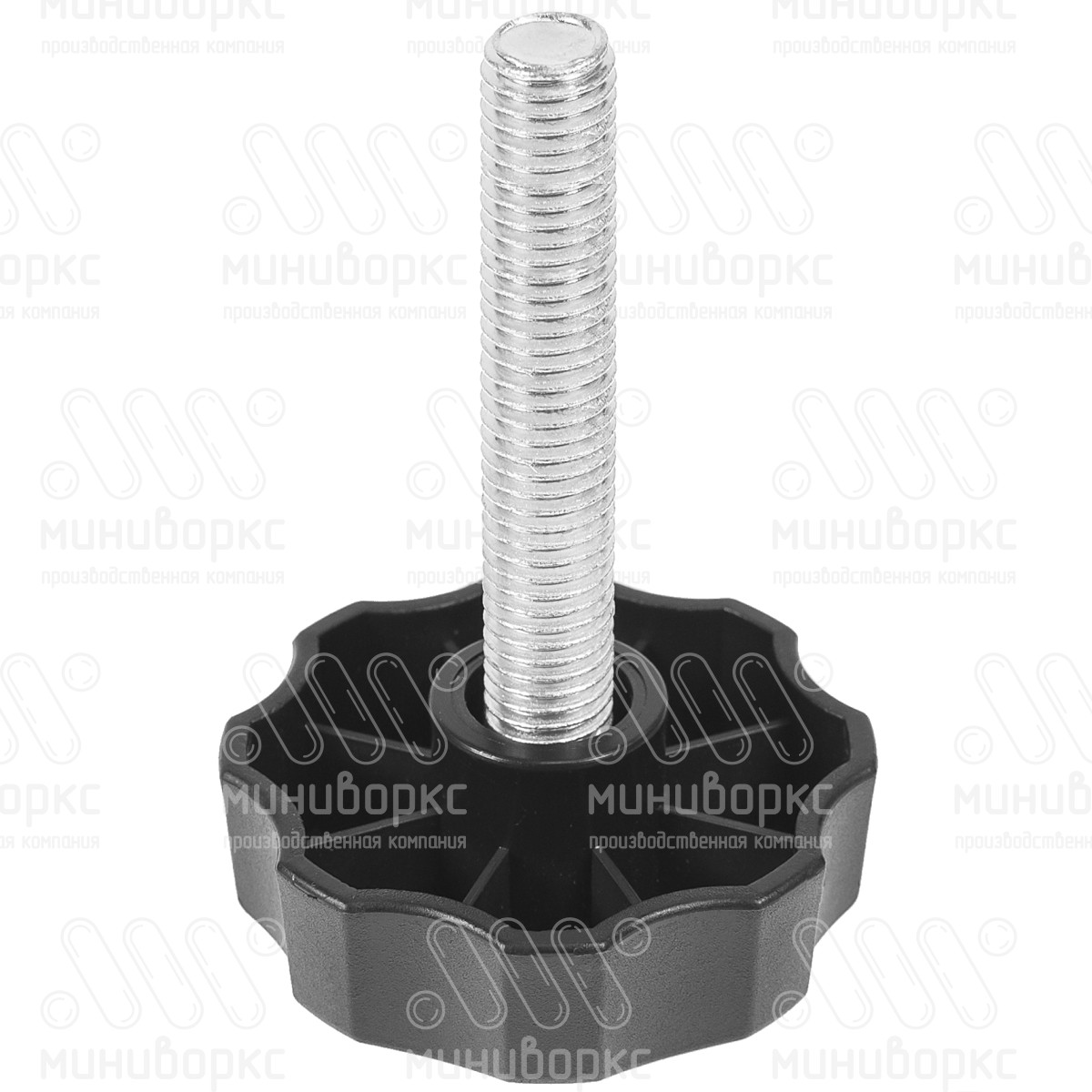 Фиксатор пластиковый с рукояткой m8x75 60 – Ф60М8-75ЧН | картинка 1