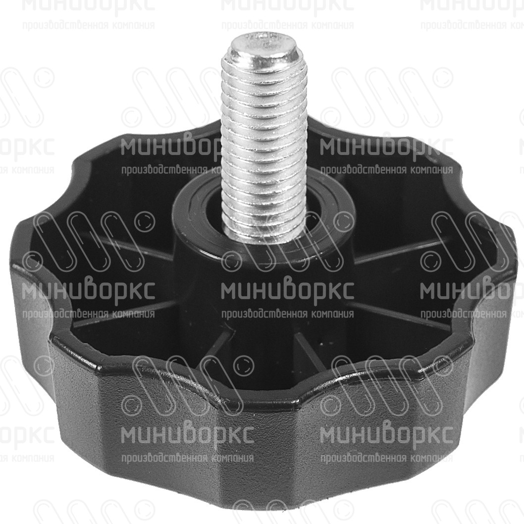 Фиксатор пластиковый с рукояткой m8x35 60 – Ф60М8-35ЧН | картинка 1