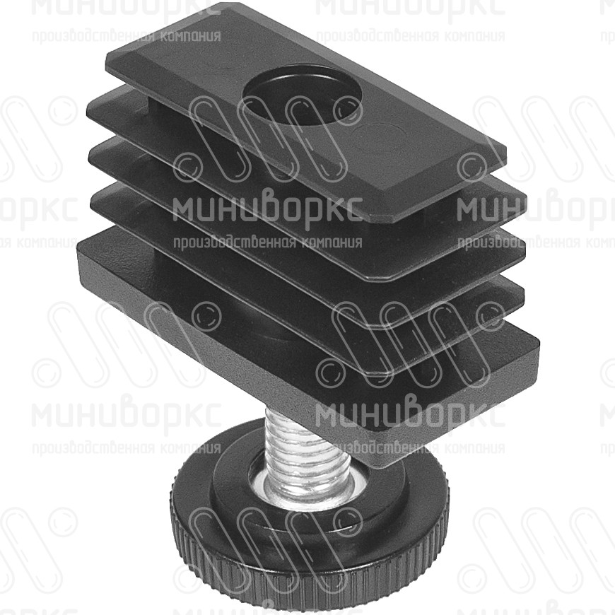 Комплекты прямоугольных заглушек с опорами 50x25 – 25-50M10.D32x70 | картинка 1