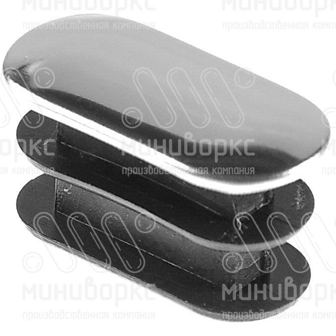 Заглушки для овальной труб 20x10 – 110516852C | картинка 1