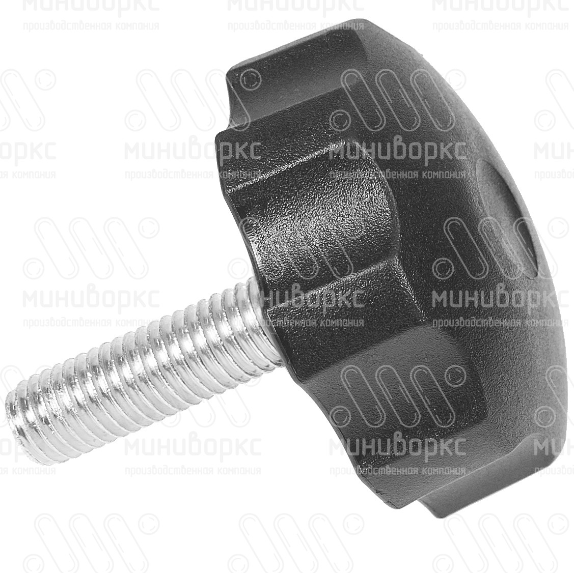 Фиксатор пластиковый с рукояткой m12x45 60 – Ф60М12-45ЧН | картинка 2