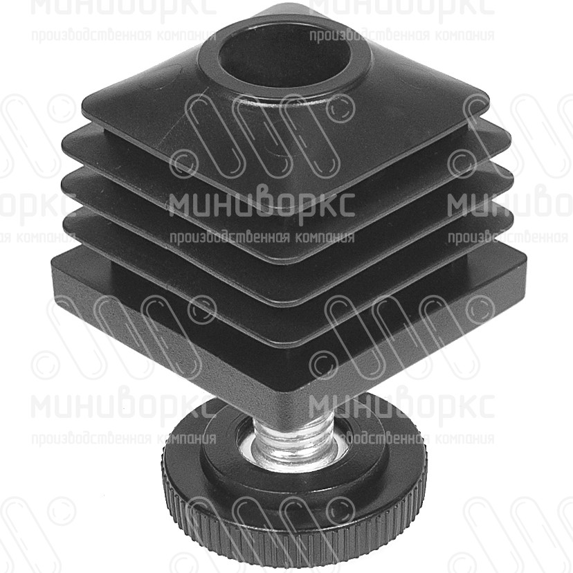 Комплекты квадратных заглушек с опорами 40x40 – 40-40M8.D32x65 | картинка 1
